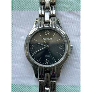 Carriage Silver Tone Women’s Quartz Watch
